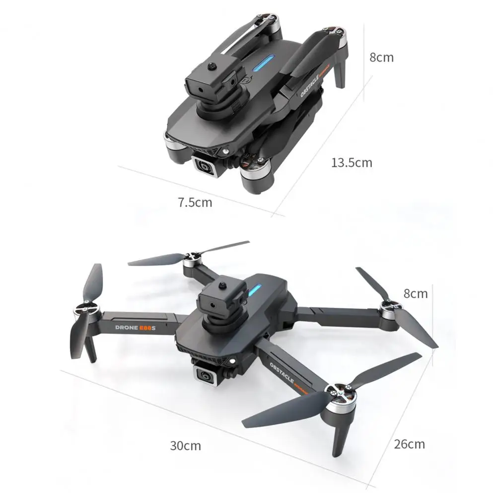 Camera Drone Advanced Dual Camera Remote Control Drone for Kids Adults Foldable Quadcopter Toy with Obstacle Avoidance for Boys