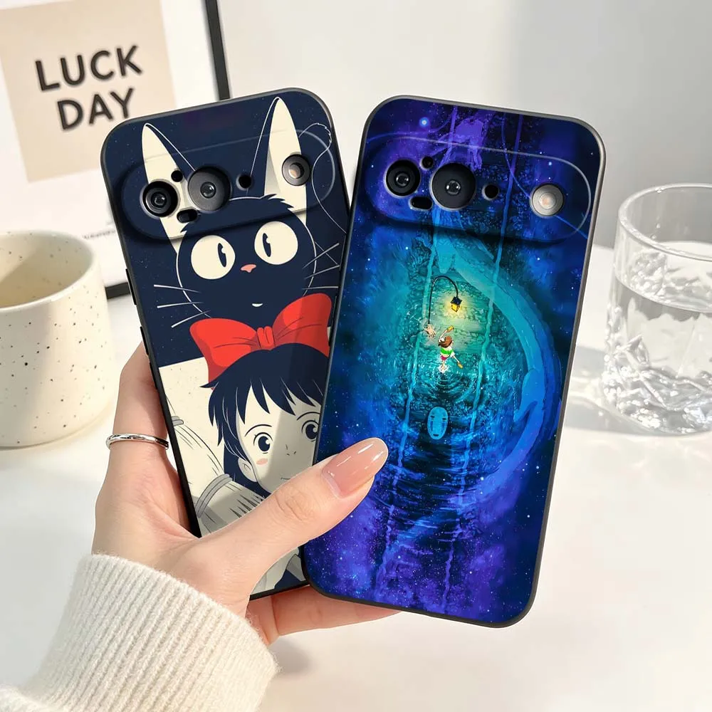 

Anime S-Spiriteds A-Aways Art Phone Case For Google Pixel 6 6A 7 7A 8 8A 9 10 10A Pro XL 2024 5G Black Soft Silicone Cover