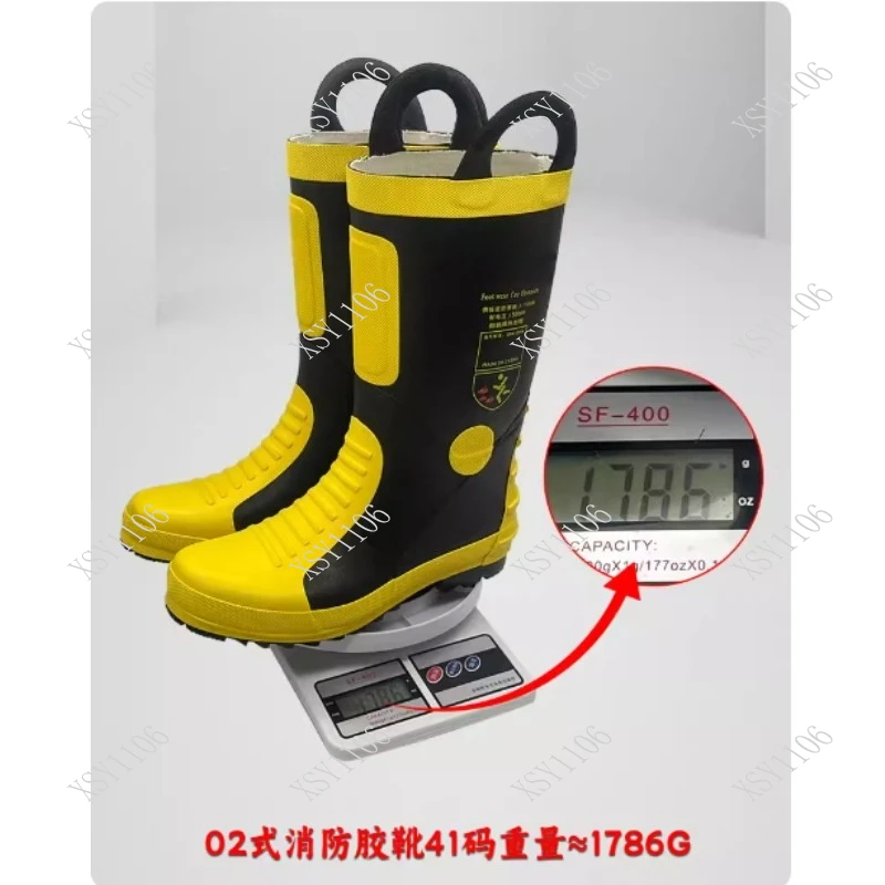Steel Toe Fire Safety Boots - 3C Certified Anti-smashing & Anti-piercing Fire Protection Boots for Workplace