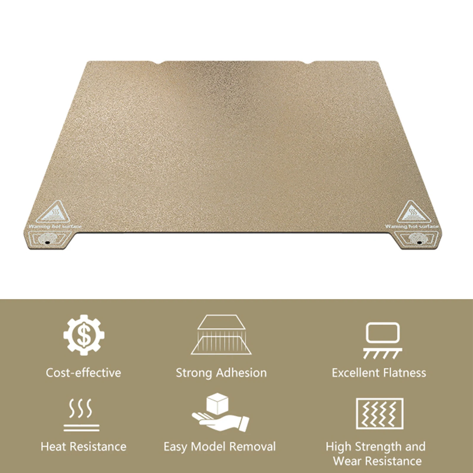 

PEI PET Строительная пластина Кровать с 3D-принтом Текстурированная поверхность PEI + гладкая поверхность из ПЭТ Гибкая платформа из магнитной пружинной стали