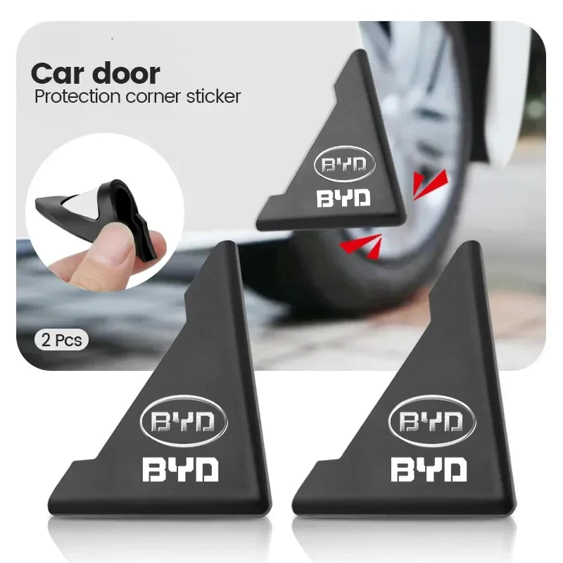 

Car Badges Door Corner Bumper Crash Scratch Protector Accessories For BYD Atto 3 Yuan Plus F3 E6 G3 F0 I3 Ea1 Song Max Tang Dmi