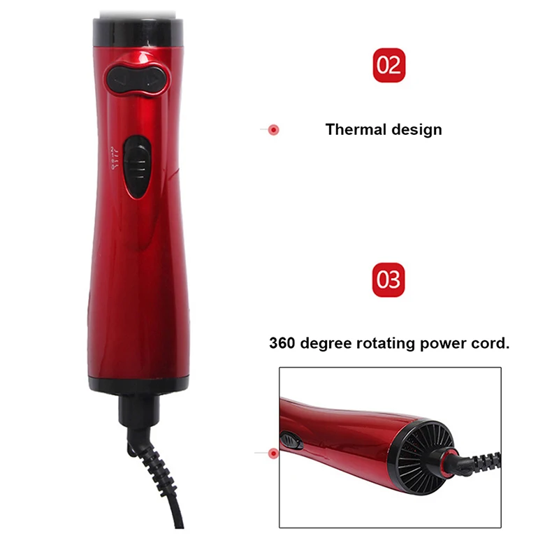 Professional Hair Straightener Titanium Flat Iron Straightener Air Combs Electric Hot Comb Blow Dryer Brush view 5