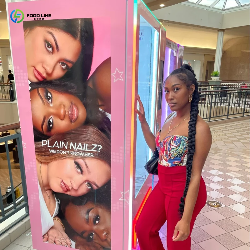 Cosmetics Vending Machine, Automatic Replenishment Alert & HD Display for Salon, Gym, Clinic