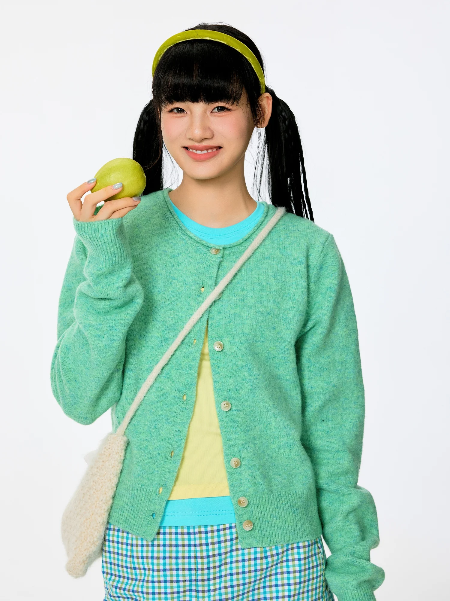 

Loose ort Knitted Cardigan Women's Sle Korean School Wind Open oulder Sweater Jaet Autumn Leisure Faion BURGENLAND