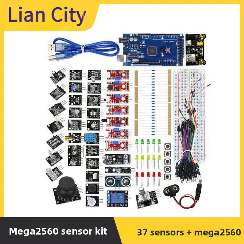 

Sensor Kit Mega2560 R3Entry-Level Upgraded Kit HC-SR04