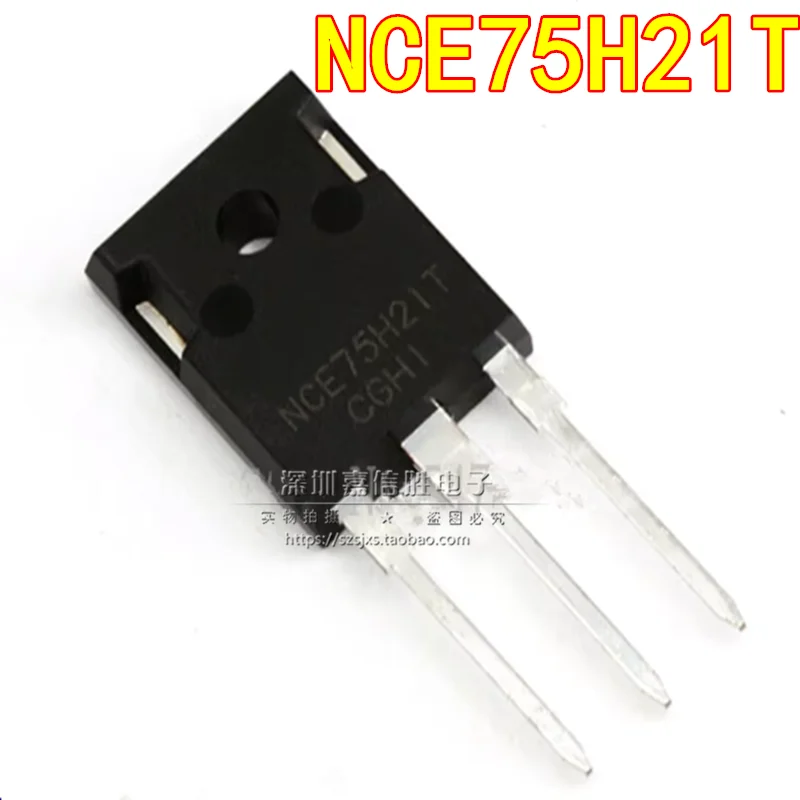 Transistor de efecto de campo MOS, 5 piezas, NCE75H21T, 210A75V TO-247, nuevo