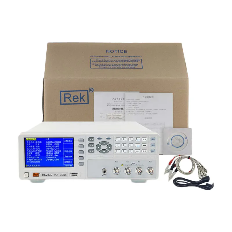 Rek RK2830 LCR Digital Bridge Tester Frequenz 50Hz-10kHz,2VA Digital Bridge mit USB RS232C Schnittstelle