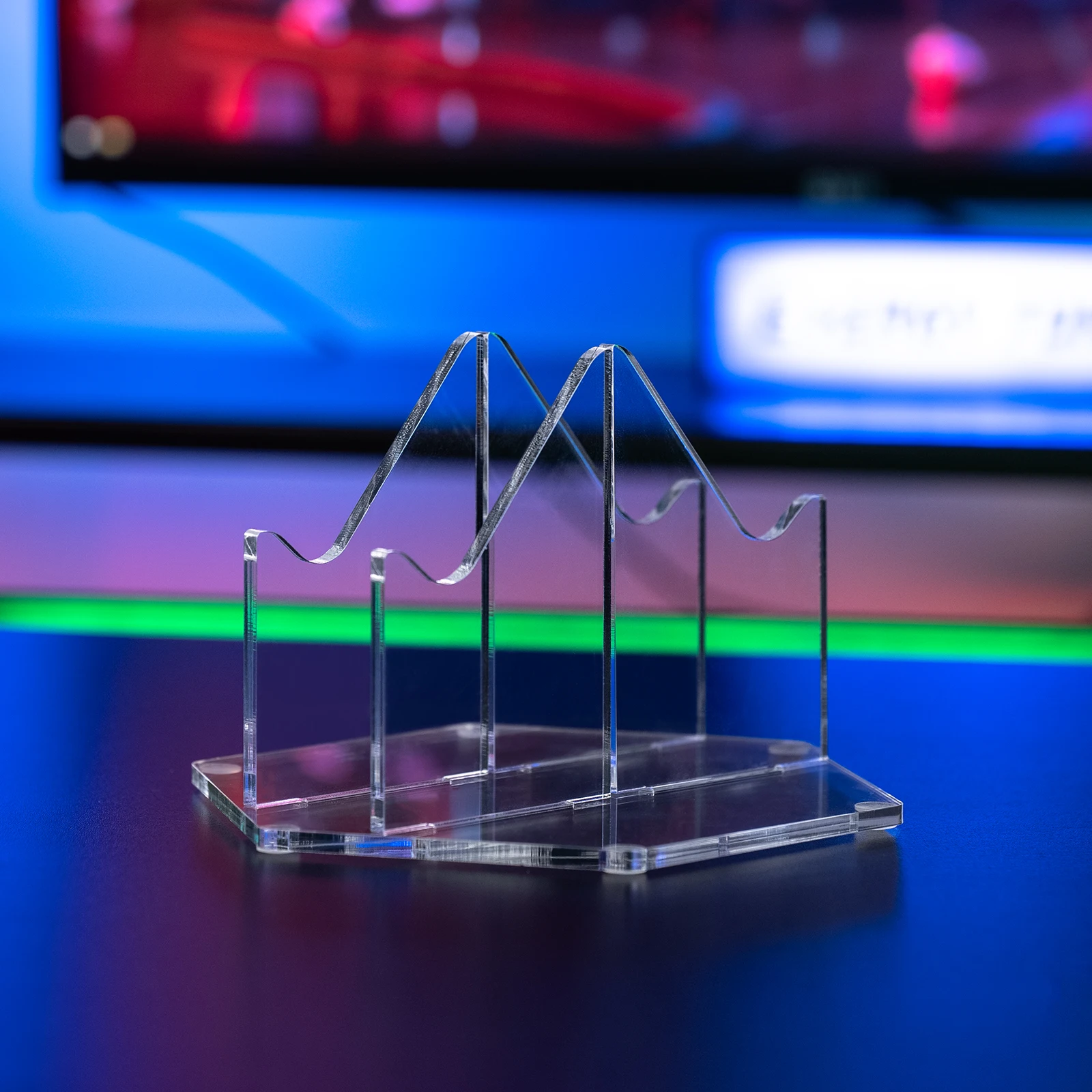 حامل تحكم ألعاب مزدوج من الأكريليك ، حامل سماعة رأس ، حامل عرض لـ PS5 ، PS4 ، مفتاح نينتو ، Xbox ، سماعة رأس للألعاب