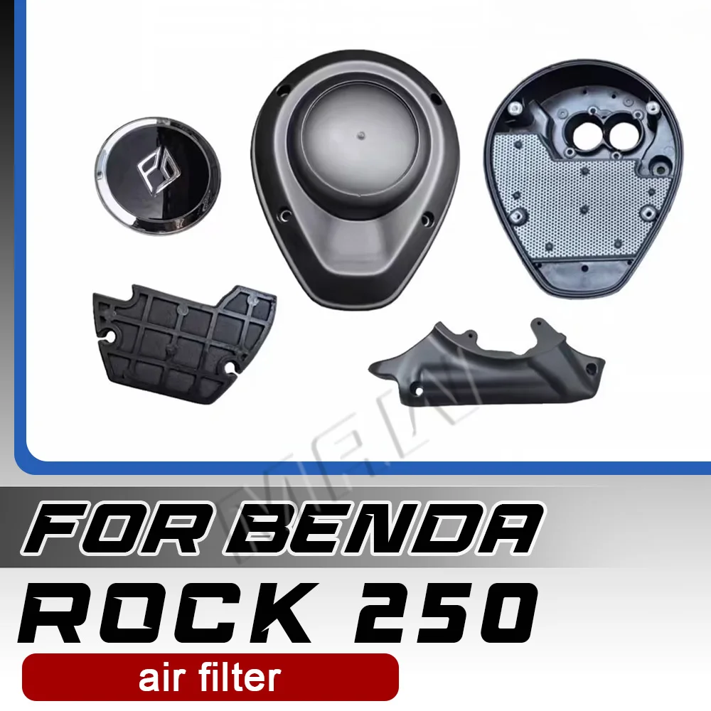 For BENDA ROCK 250 Motorcycle Original Air Filter Cartridge,Air‑Filter Base Nameplate Genuine Replacement Parts