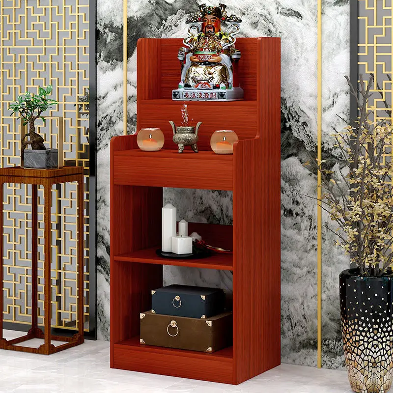 

Бытовая подставка для буддийского храм, шкаф для бога богатства, статуя Будды, алтарь Бодхисаттвы, офисный стол