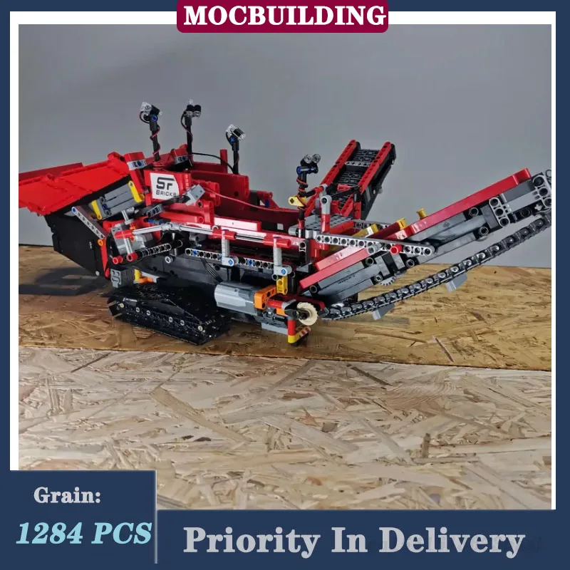 MOC Electric Technology Mobile Screening Machine Model Building Block Assembly Collection Toy Gifts