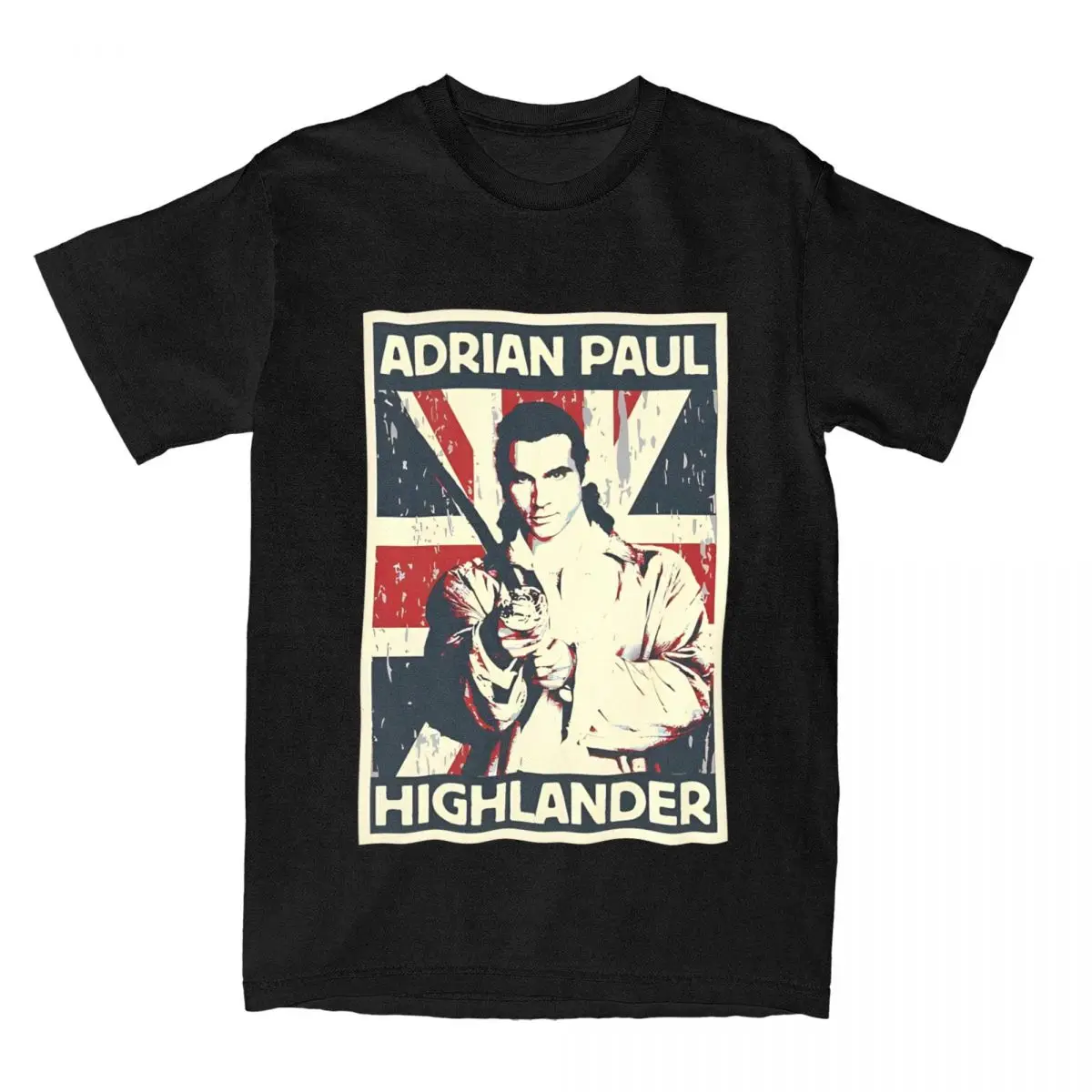 Adrian Paul Highlander Kingdom Pop Style T Shirt Men Women's 100% Cotton Casual T-Shirts Tee Shirt Short Sleeve Clothing Print