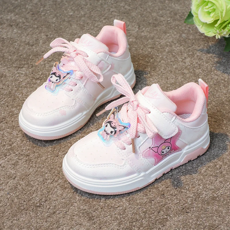 Sanrio trampki dla dzieci buty dziewczynek buty dla małego dziecka modne na co dzień lekkie, oddychające miękkie sportowe buty do biegania dla dzieci