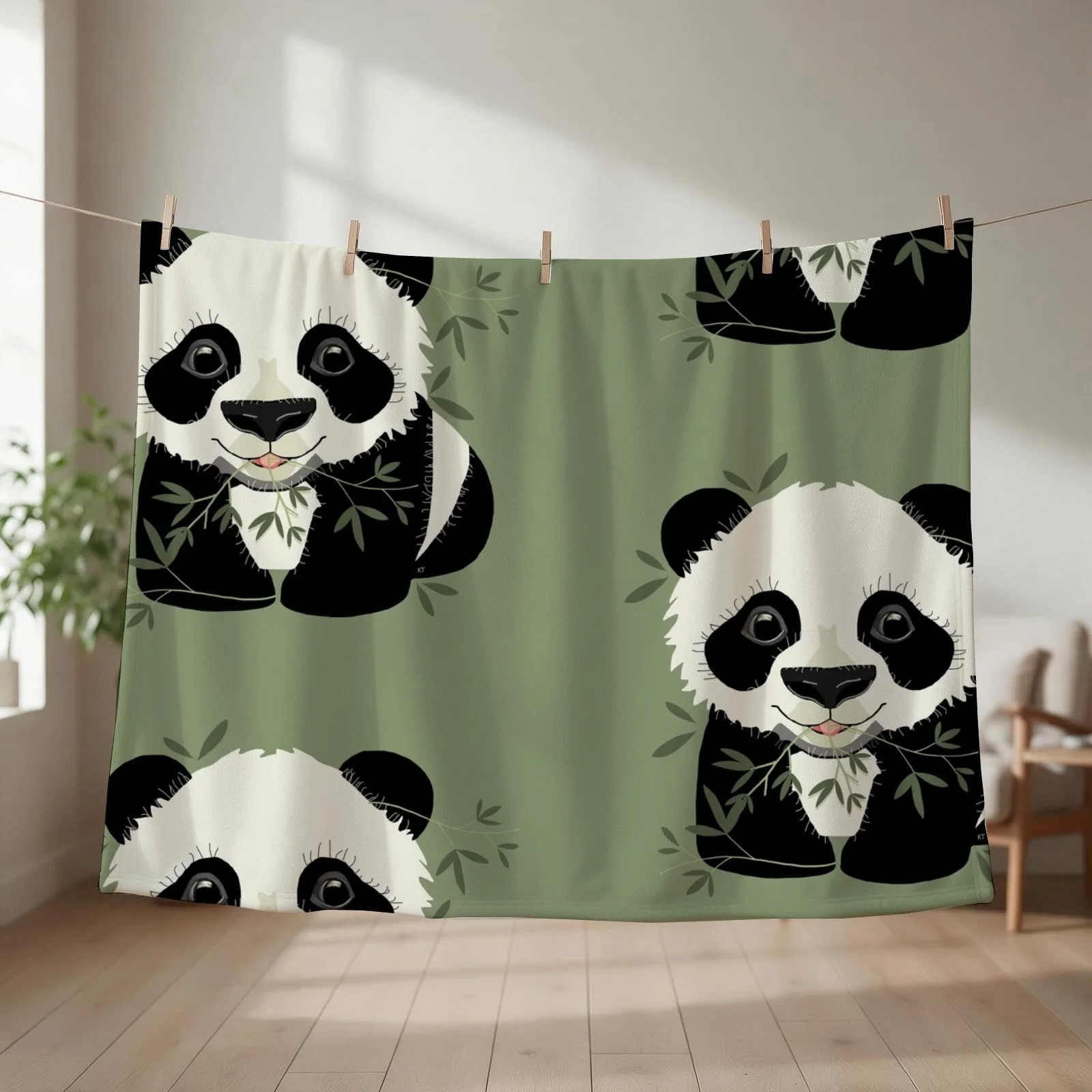 Panda Throw Blanket Soft Big heavy to sleep Weighted Sofa Throw Blankets