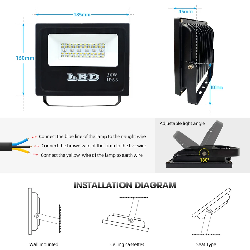 Imagem -03 - Projector Led Inteligente Tuya Wifi Rgbwc 30w 110v220v Tuya Zigbee Controle Inteligente com Voz 2.4g Controle rf Luz Ajustável