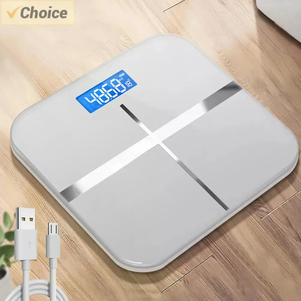 Weight Loss Weighing Device HD Display Digital Body Scale Battery-powered for Home Office Supplies Room Temperature Measurement