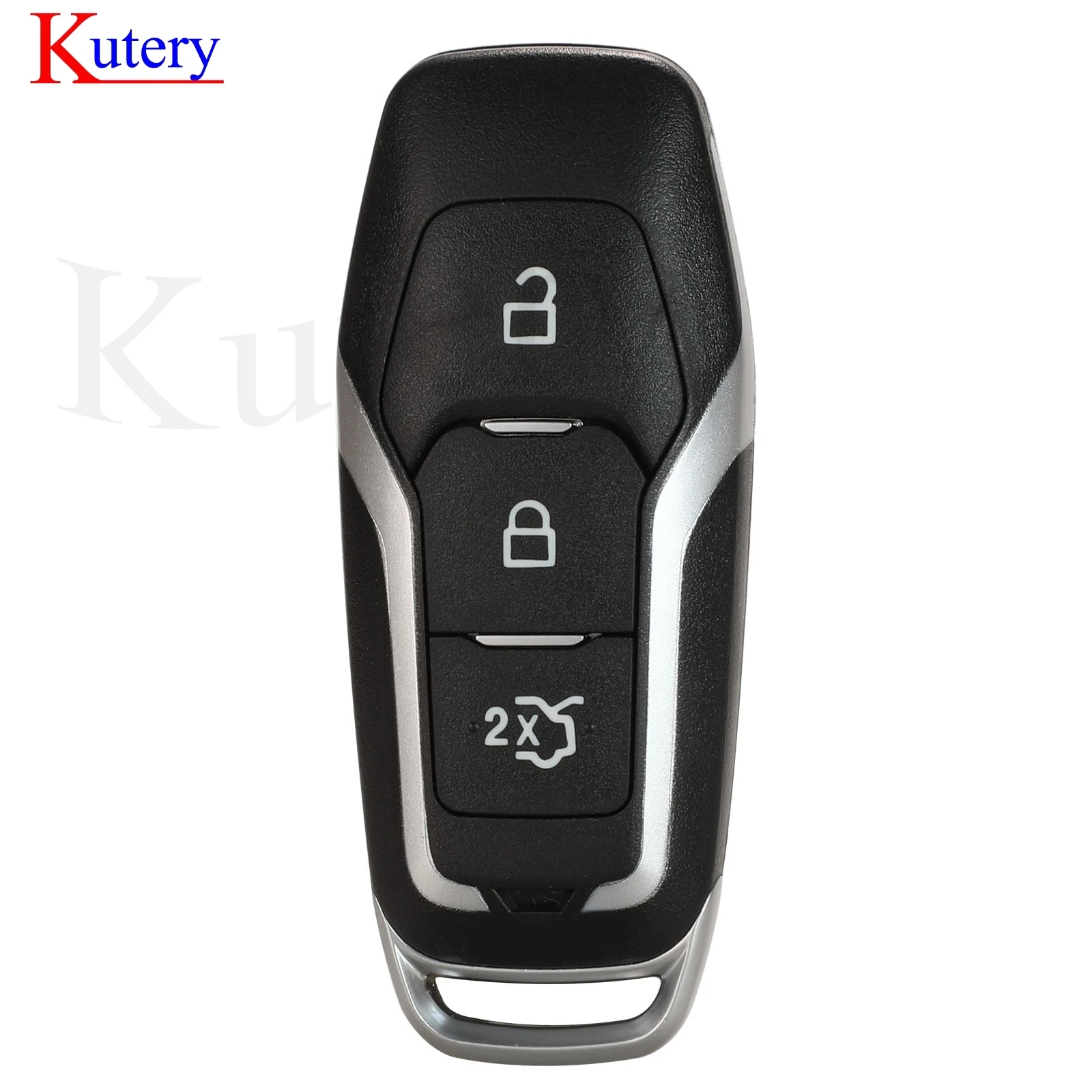 jingyuqin Smart Card Remote Car Key 3 Buttons 433MHz HITAG PRO Chip for Ford Mondeo Edge S-Max Galaxy 2014-2018, DS7T-15K601-D