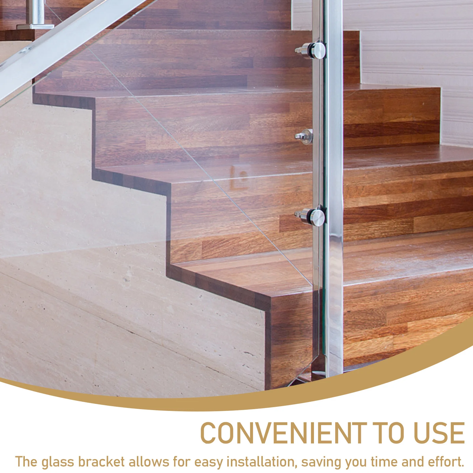 

2 шт., кронштейн для стеклянных перил, сверхмощные стопорные винты для лестниц, балконов, безопасная поддержка, простая установка, прочный