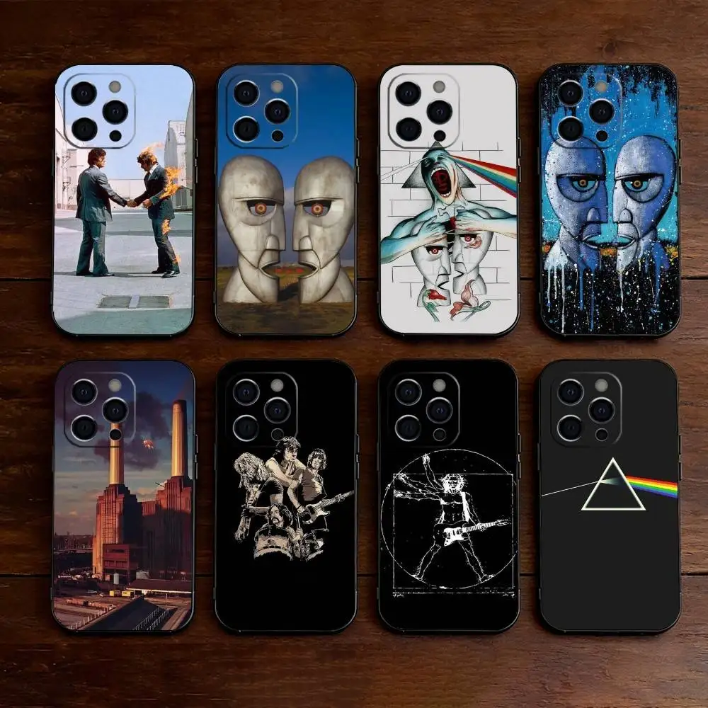 

P-Pink-ess F-Floyd-ess Phone Case For iPhone 17, 16,15,14,13,12,11 Plus,Pro Max, Others Soft Black Cover
