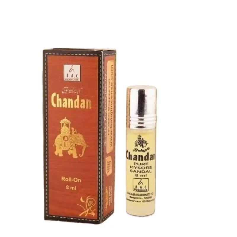 Indian Traditional Craft Chandan Sandalwood Essential Oil Extract Cedar Sandalwood Bedroom/Long-lasting Elegant Soothing Spirit