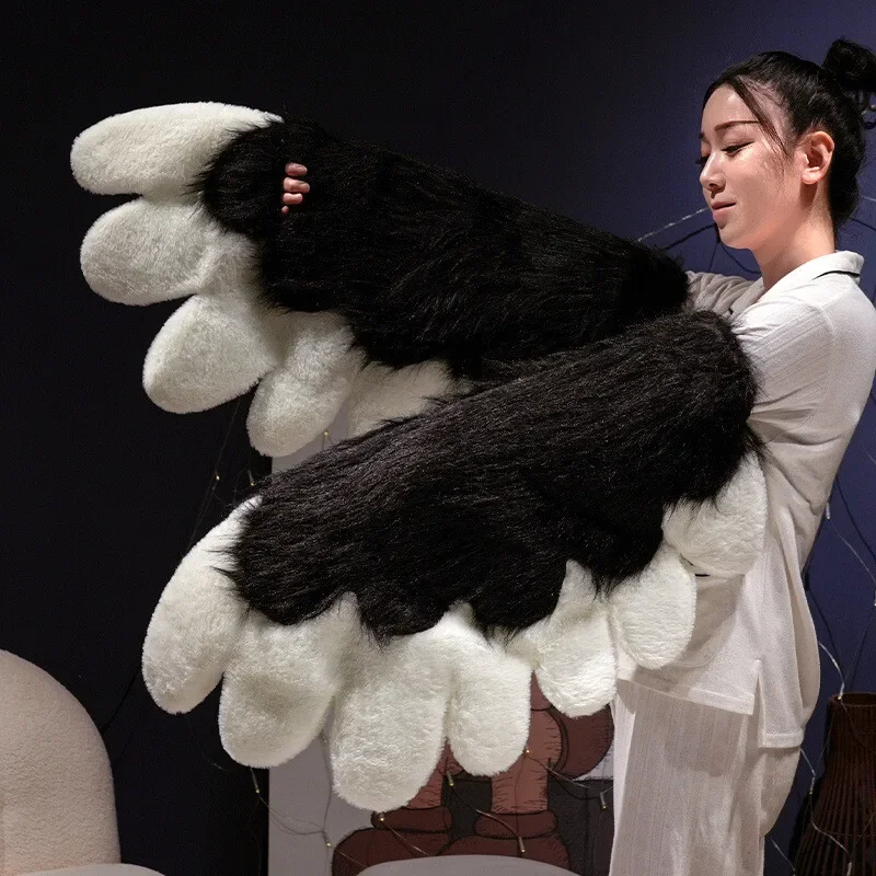 1 paar Vogel Vleugels Harige Pluche Dier Klauwen Wearable Cosplay Props Fursuit Kostuum Beest Kigurumi Dier Kostuum Accessoires