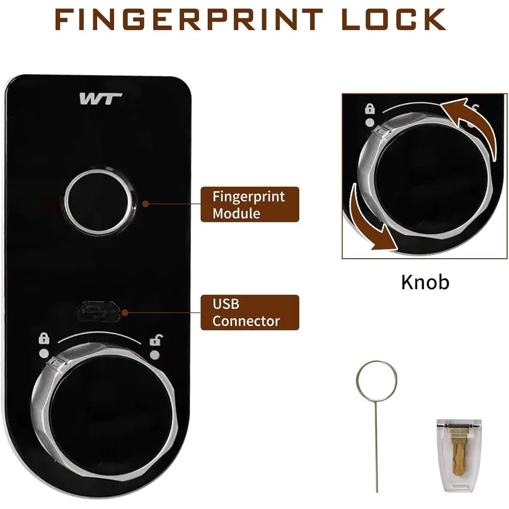 قفل بصمة الإصبع البيومترية آمن لموديلات Mercedes-Benz GLC 2024-2025 مع مفتاح احتياطي #2