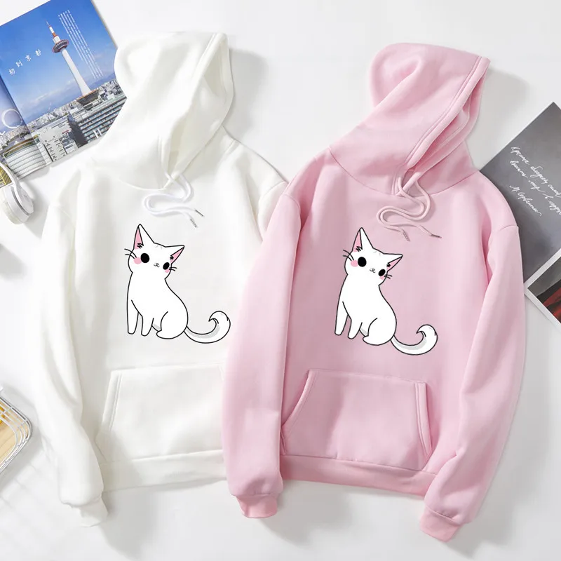 Long Sleeve Pullover Woman Couple Hoodies Fashion Sweatshirts European Style Lover  Hooded 