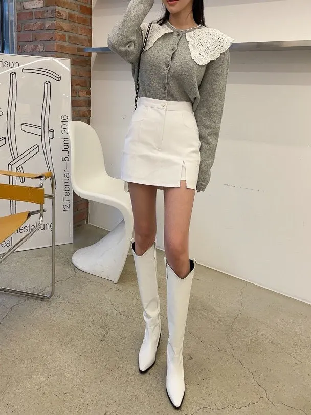 Cintura alta assimétrica bainha bodycon saia feminina ele design emagrecimento a linha saia commute coreano sle bordado