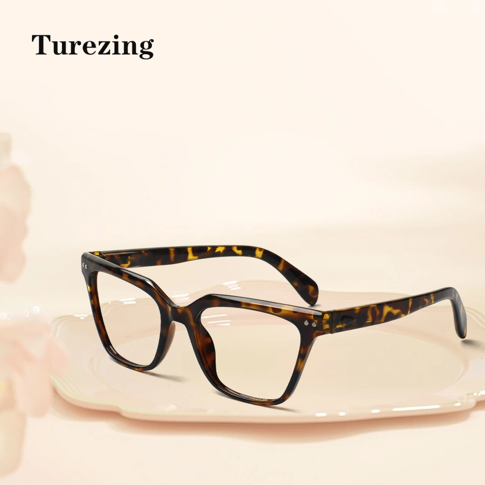 

Ultralight Reading Glasses Men's and Women's Fashionable Square FramesTransparent Lenses Prescription GlassesDiopter 0 to +6.0