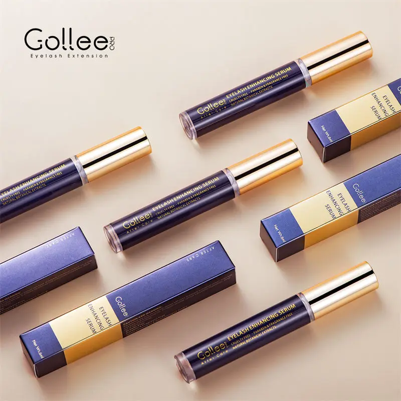 Gollee Lash Growth Serum with Extensions Natural Lash Serum for Eyelash Growth Thicker Enhancer Lash Nourishing Essence Eyelash