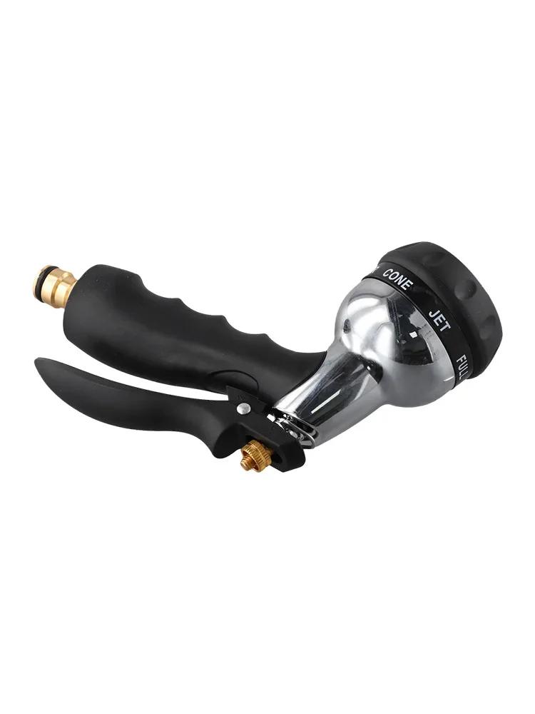 Efficient Water Usage Garden Hose Nozzle Adjustable Watering Patterns Ergonomic Grip Premium Material Rubber Seal Gasket