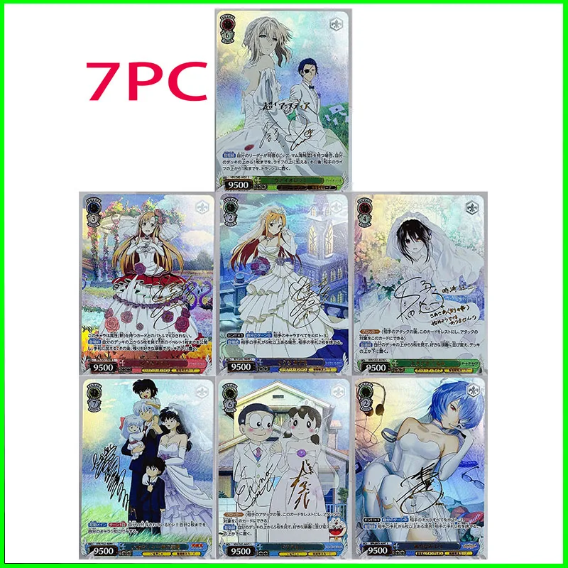 wife collectible cards boy games toys tabletop games birthday gifts DIY anime Android 18 Tamayo Makomo Premium Flash Card 7PC