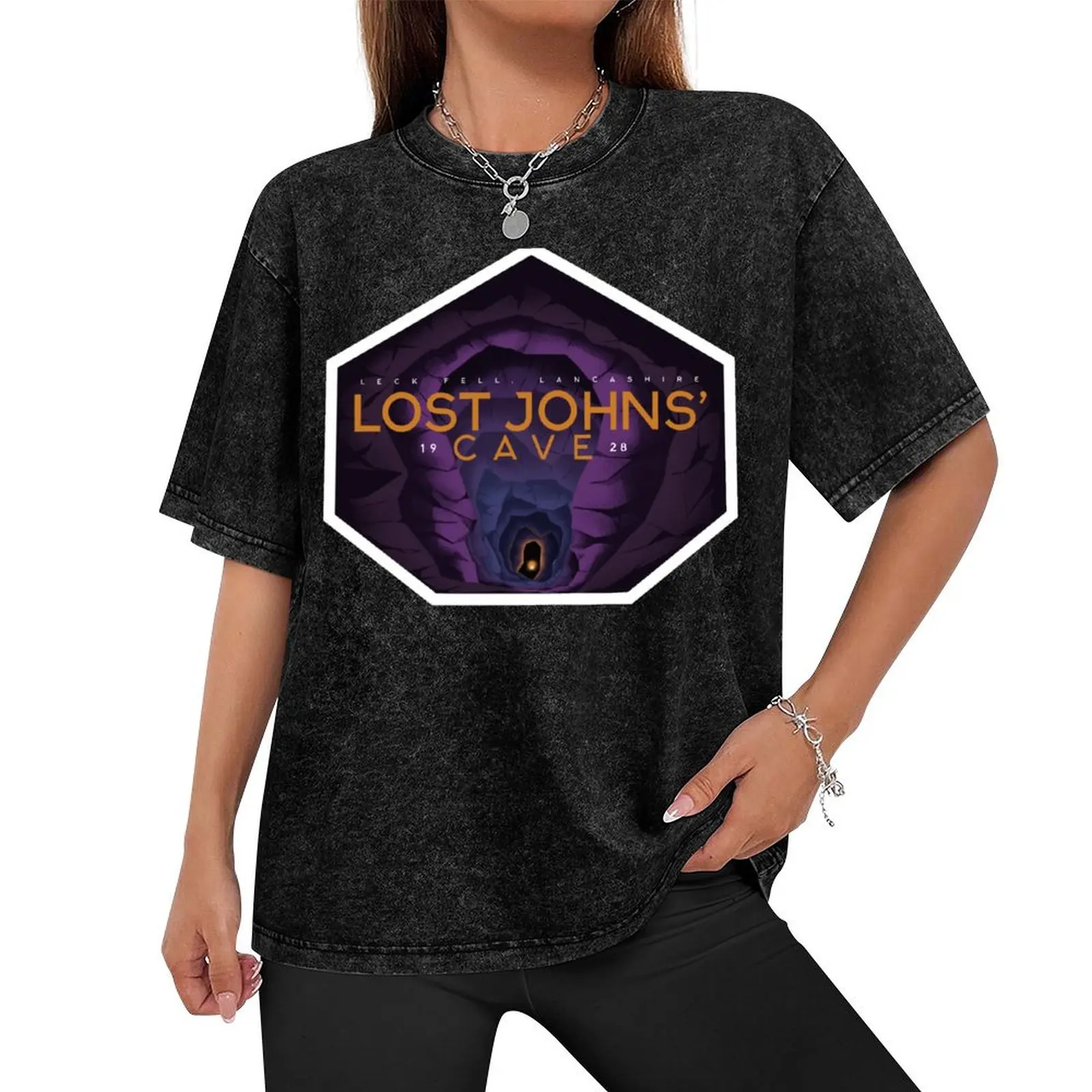 Lost Johns' Cave Since 1928 T-Shirt graphic shirts sports fans boys animal print workout shirts for men