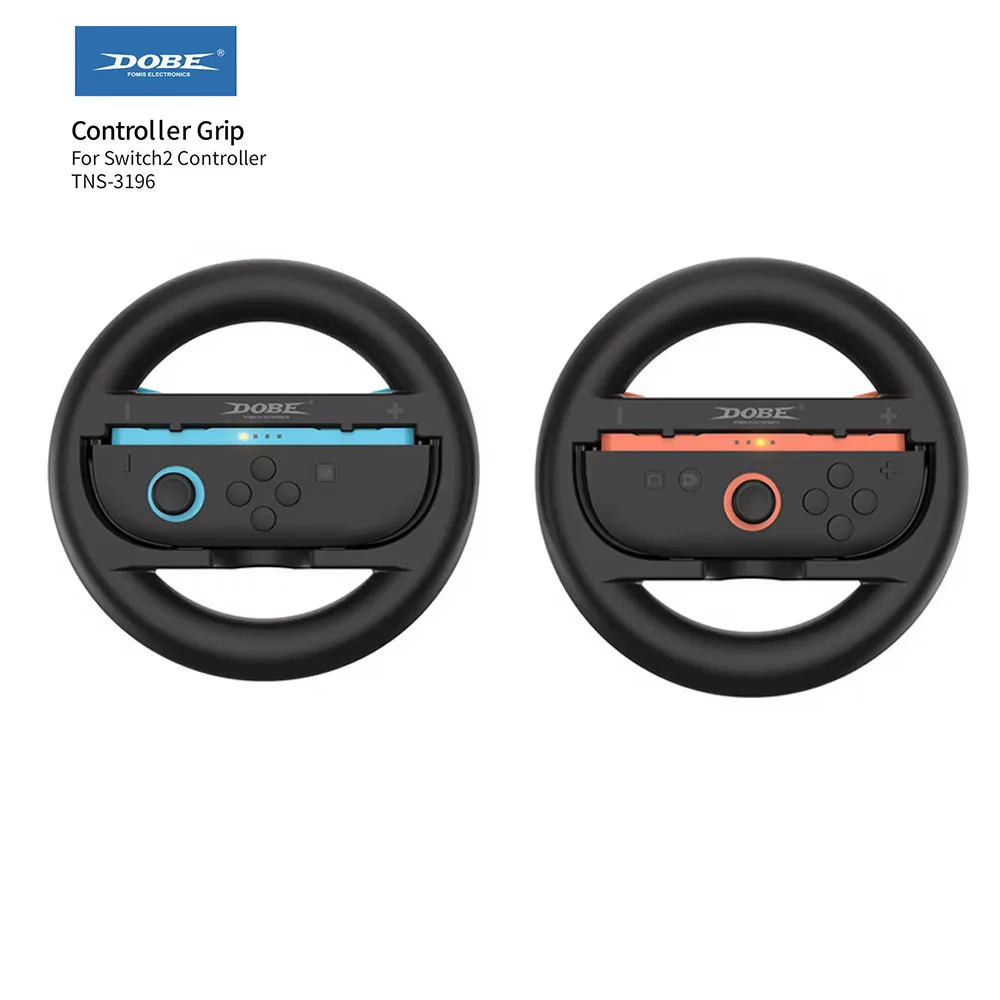 2PCS Steering Wheel for   2 Joy Con Controller Switch Joycon 2 Racing Wheel Hand Grip for Mario Kart 8 Deluxe
