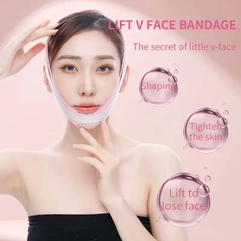 1 PCS TPU Mandibular Elastic Band Facial Care Tool Facial Bandage Lifting Sleep Small V Face Mask To Remove Double Chin