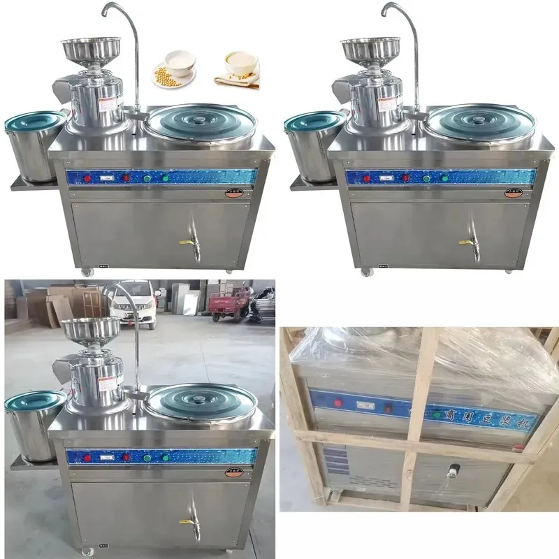 Stainless Steel Soy Milk Maker Automatic Bean Grinding Machine for Home Kitchen Use