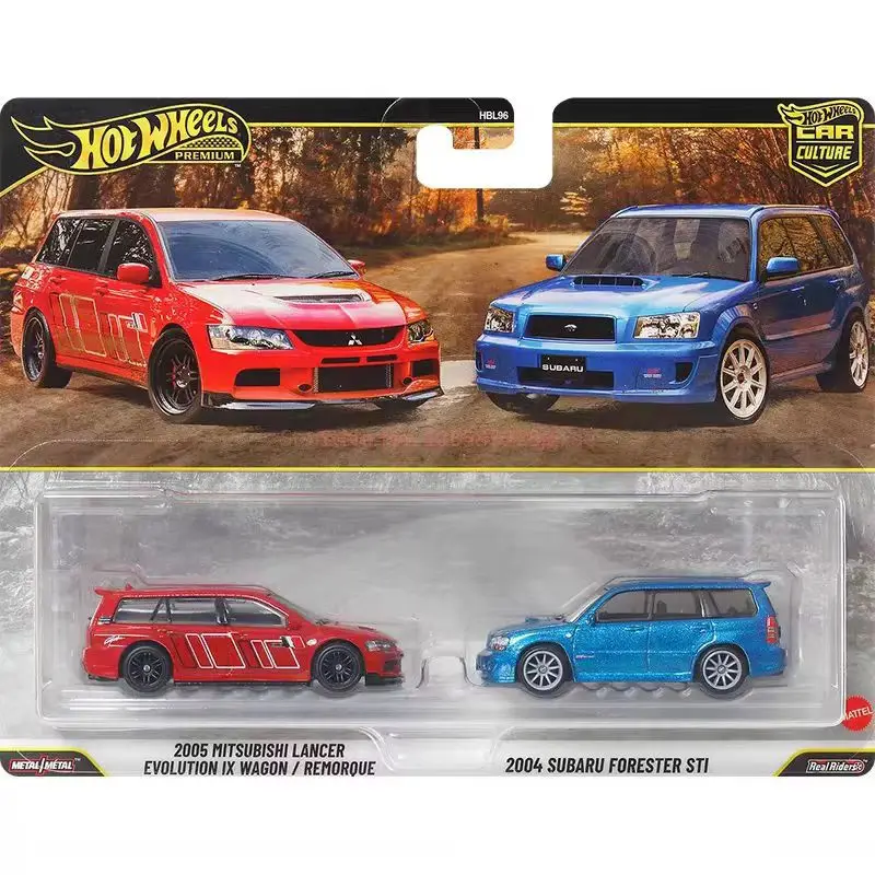 Genuine Hot Wheels Dual Car Set Hbl95 Die Cast Model Car Collection Toy Car Culture Series Decoration Boy Birthday Surprise Gift