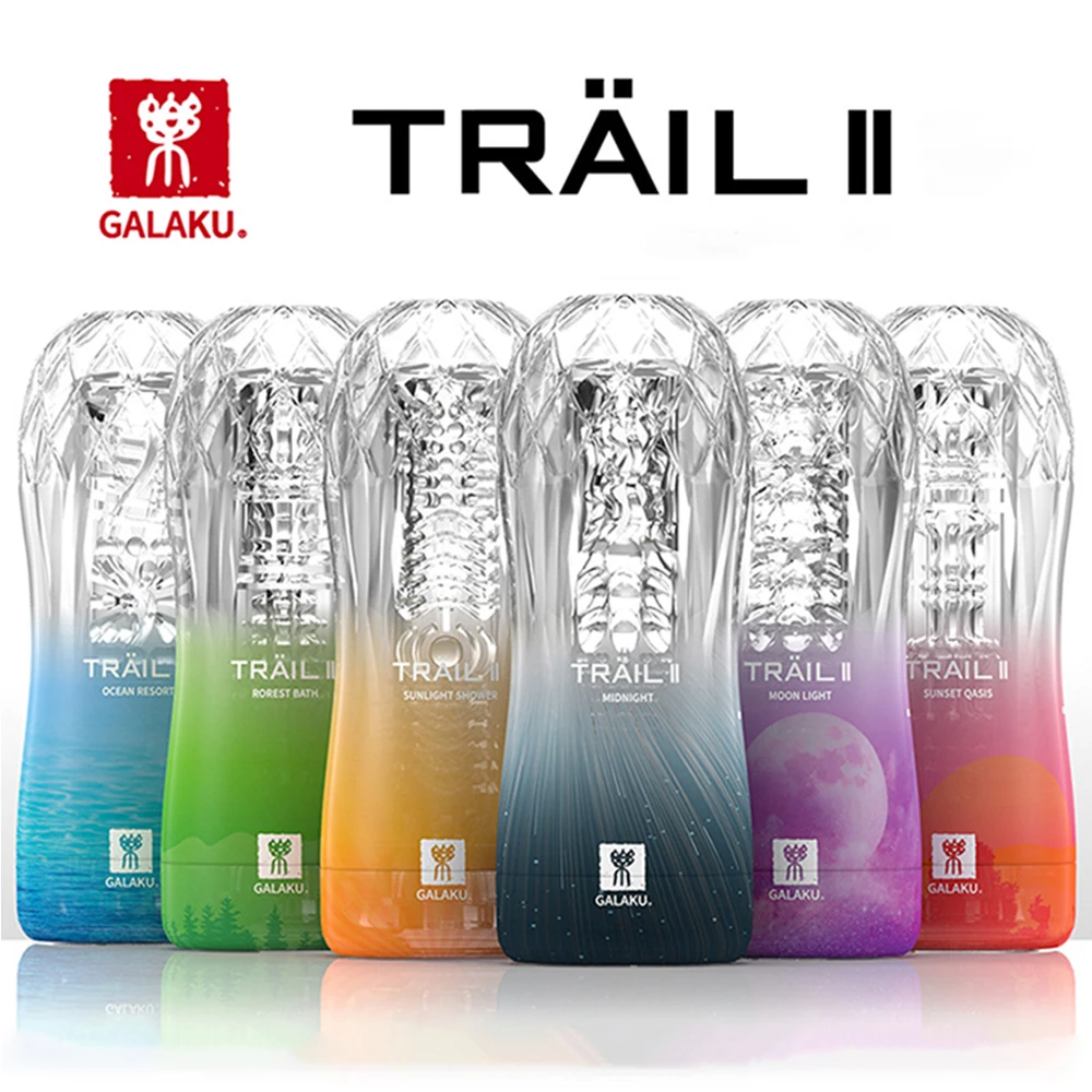 GALAKU Male Masturbator Soft Pussy Sex Toys Transparent Vagina Adult Endurance Exercise Sex Products Vacuum Pocket Cup For Men