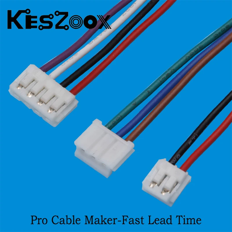 

EH 2.54mm Female Connector Kit, 2-10P Housing with 22AWG Pre-Crimped Wire for DIY Electronics