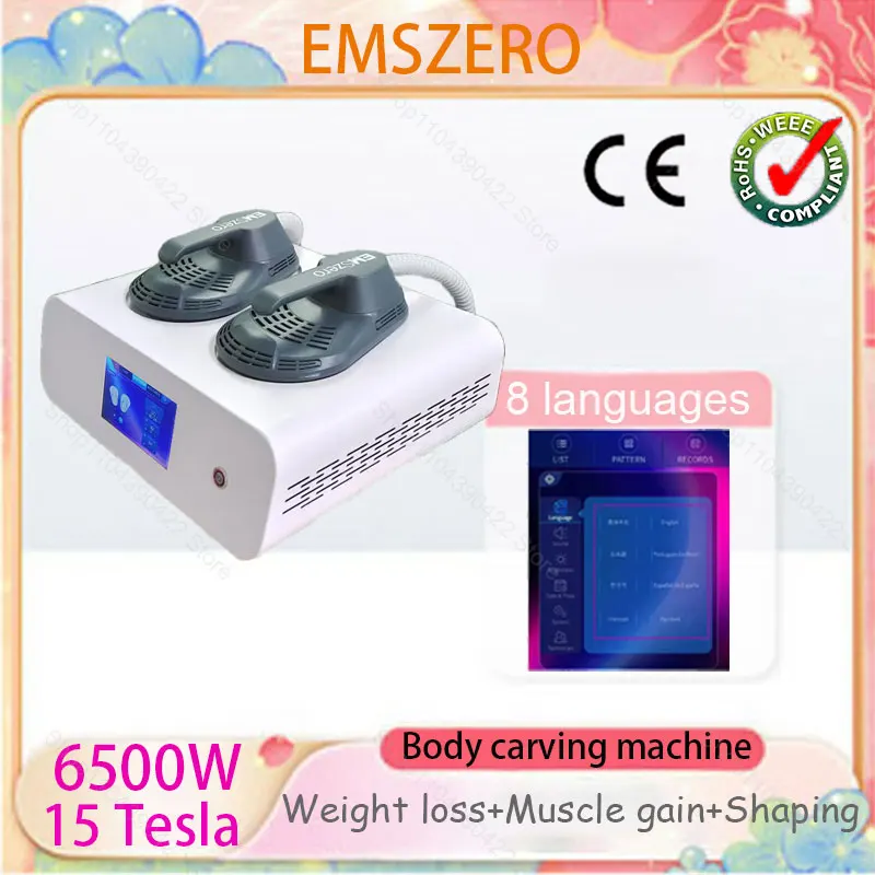 

Mini EMS body shaping professional shaping machine 6500W 200Hz RF muscle stimulation for fat reduction and weight loss EMSZERO