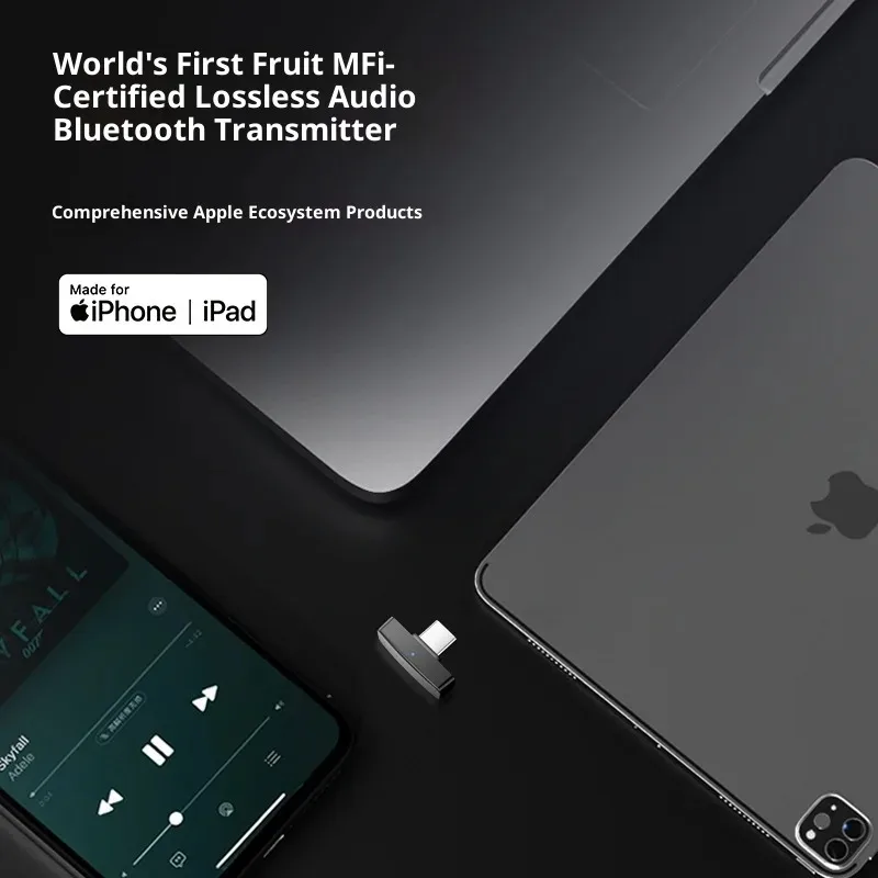 QUESTYLE QCC DonglePro transmetteur Bluetooth sans perte LDAC HiFi adaptateur Bluetooth sans fil Support MFI commutateur d'ordinateur Apple PS5