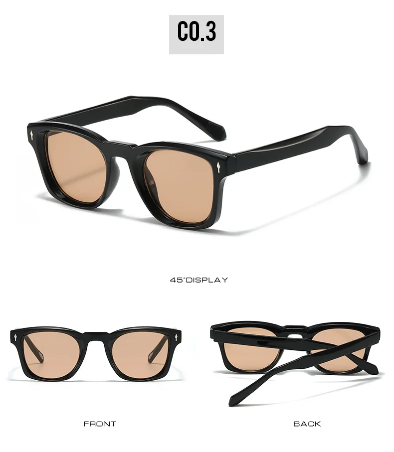 2025 Neue Quadratische Sonnenbrille für Herren, Modisches Schlichtes Design, UV400-Schutz, Geeignet für Verschiedene Szenarien – Detail 9