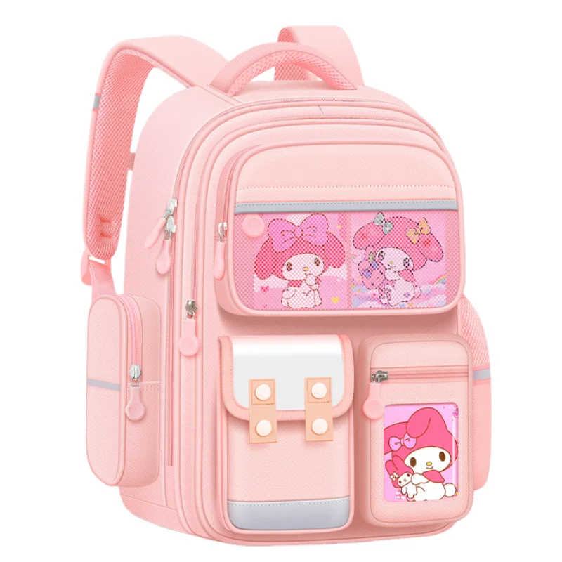 

Детский школьный рюкзак Sanrio Kuromi, студенческий рюкзак большой емкости «сделай сам», Kawaii Hello Kitty Cinnamoroll Kuromi, подарок с героями мультфильмов