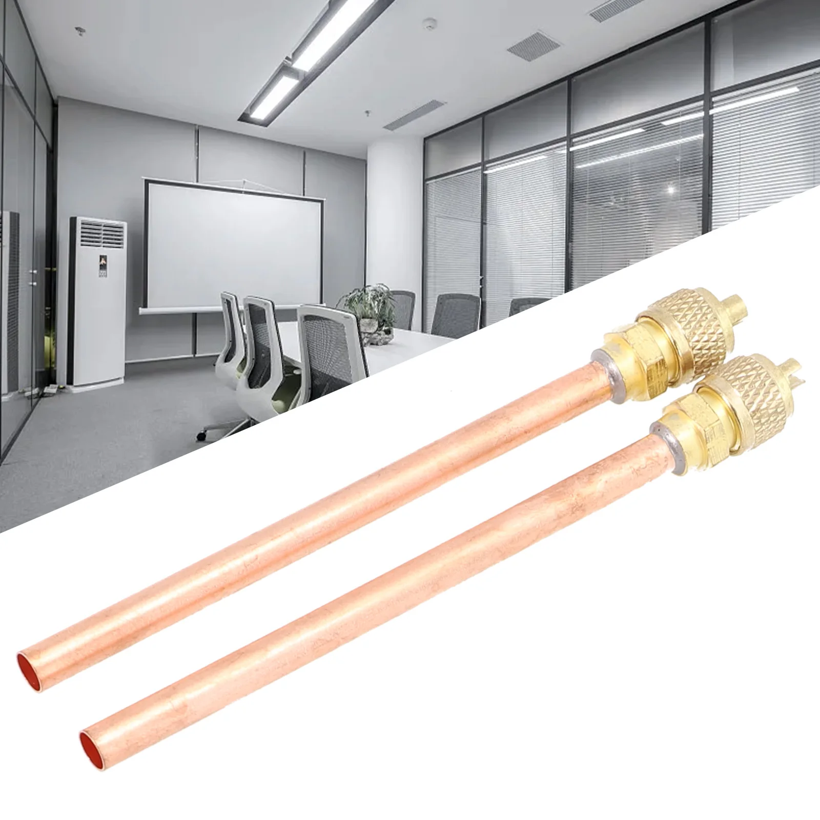 for access Valves for Refrigerators and Air Conditioners Made of Copper Material Suitable for Maintenance 2 PCS Set