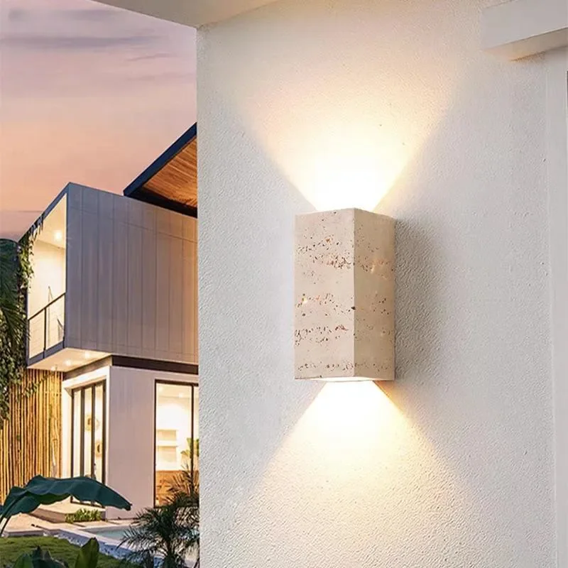 Indoor /outdoor yellow cave stone wall lamp courtyard home designers landscape wall light homestays gardens decoration sconces