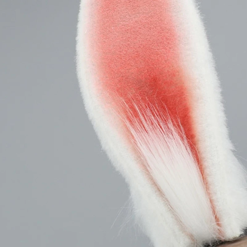 Diadema de felpa con forma de oreja de conejo para mujer, diadema de maquillaje para adolescentes, accesorios para el cabello de Cosplay para carnaval de Halloween y Pascua