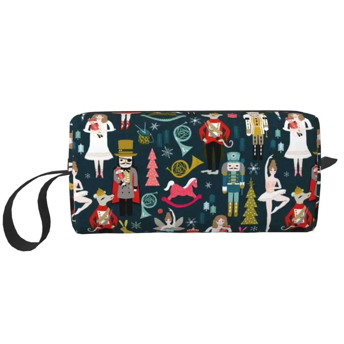 Kawaii Nutcracker Ballet Dancer Travel Toiletry Bag Women Makeup Cosmetic Bag Beauty Storage Dopp Kit