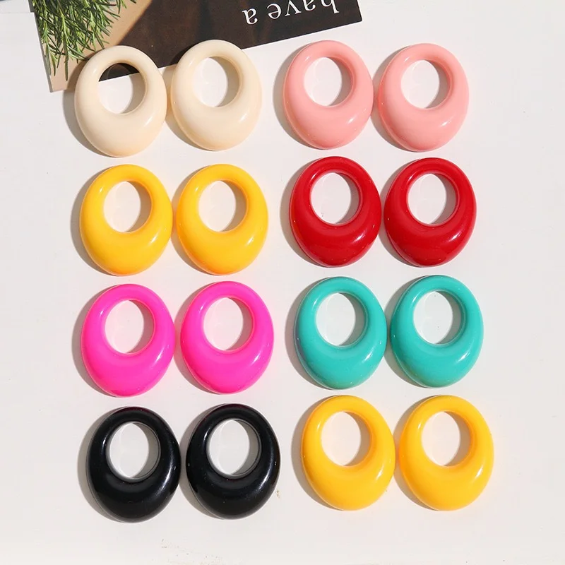 

Оптовая продажа, 50 шт./лот, цветной принт, геометрия, овалы, форма, смола, кабошон, бусины, ювелирные изделия своими руками, аксессуары для волос, одежда