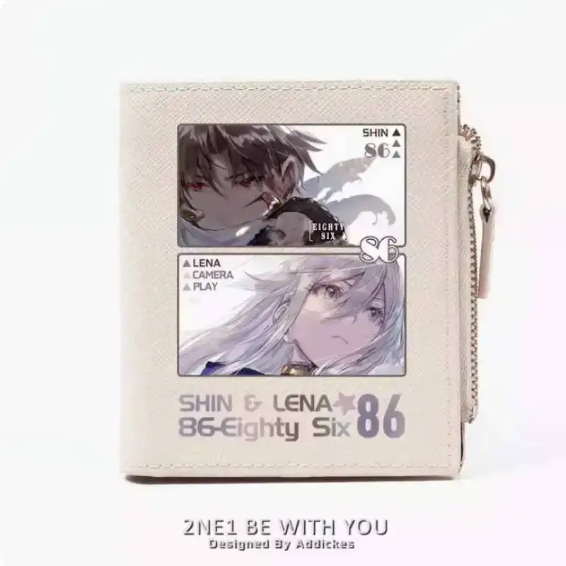 

Eighty Six 86 Fashion Wallet PU Purse Card Coin Zipper Money Bag Cosplay Gift B290 Anime