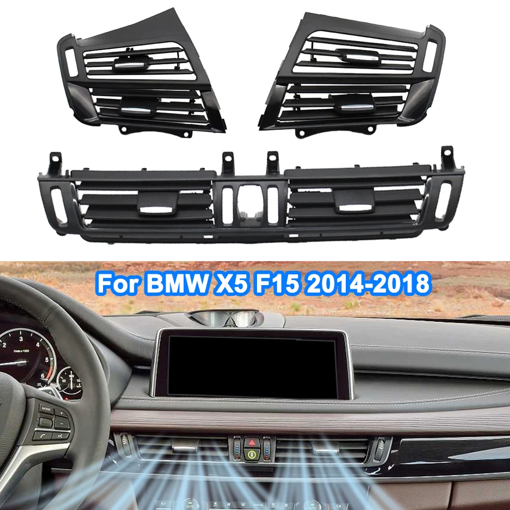 

Front Central Left Right AC Conditioner Air Vent Grille Outlet Panel for BMW X5 F15 2014 2015 2016 2017 2018 64229253115